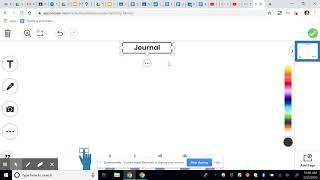 Creating a Seesaw Activity- Journal Template for students to upload image