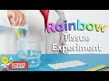 Chirp science corner   rainbow tissue experiment