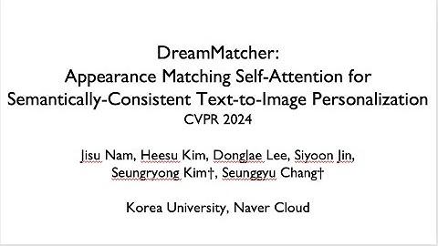 [CVPR 2024] DreamMatcher