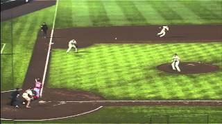 2013/08/17 Simmons' big double play