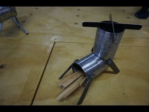 Rocket Stove Experiments - The 'naked' or 'boot' stove design