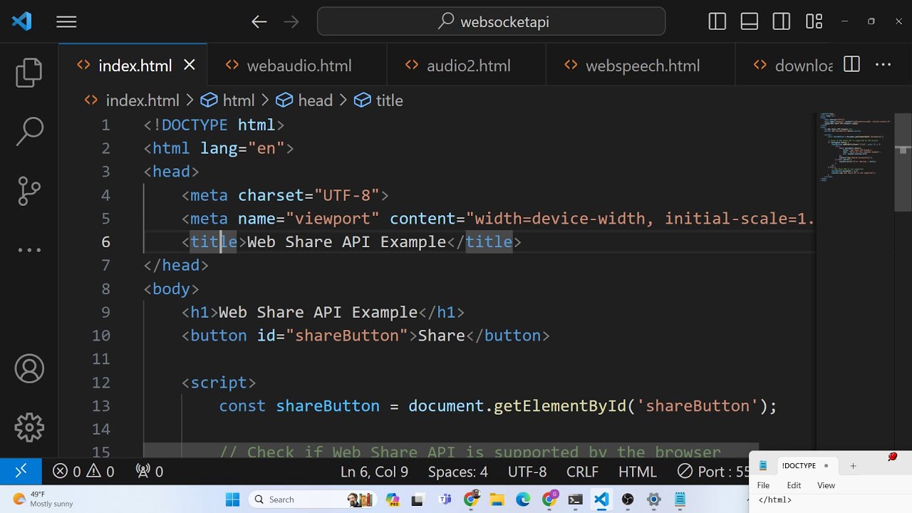 Javascript Web Share API Example to Show Popup Dialog to Share Website ...