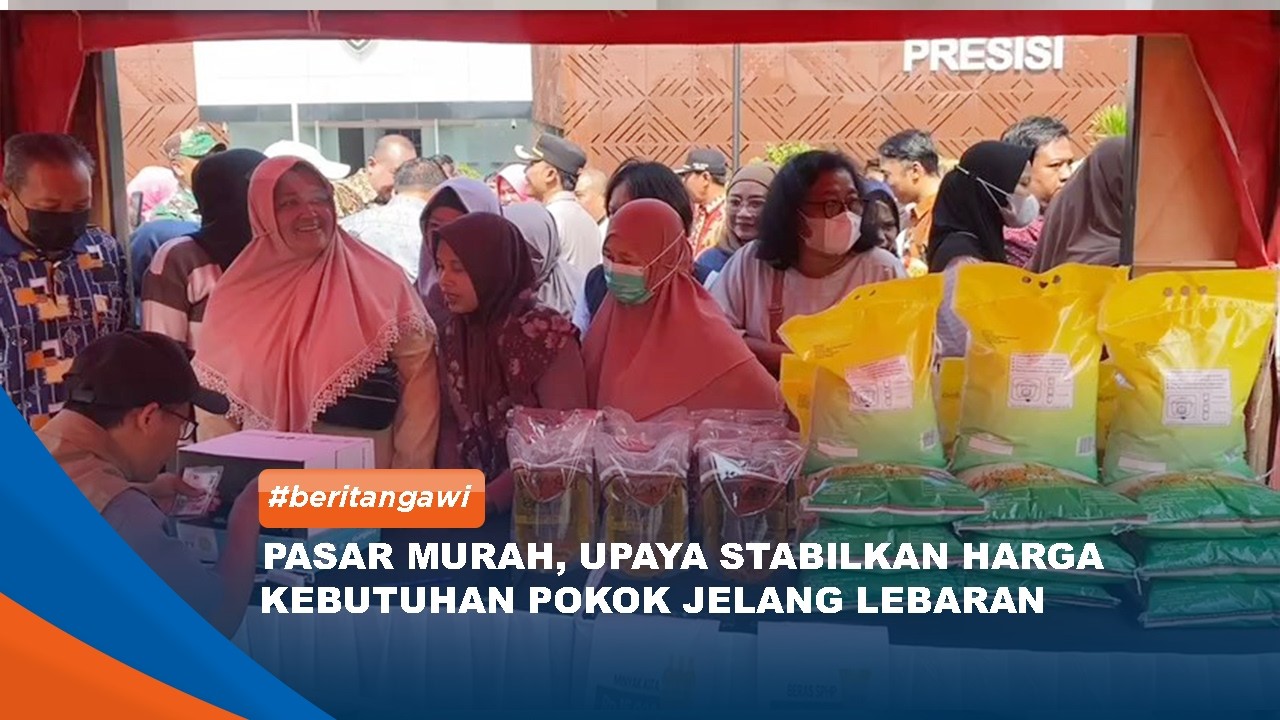 NGAWI - Upaya Stabilkan Harga Kebutuhan Pokok Jelang Lebaran