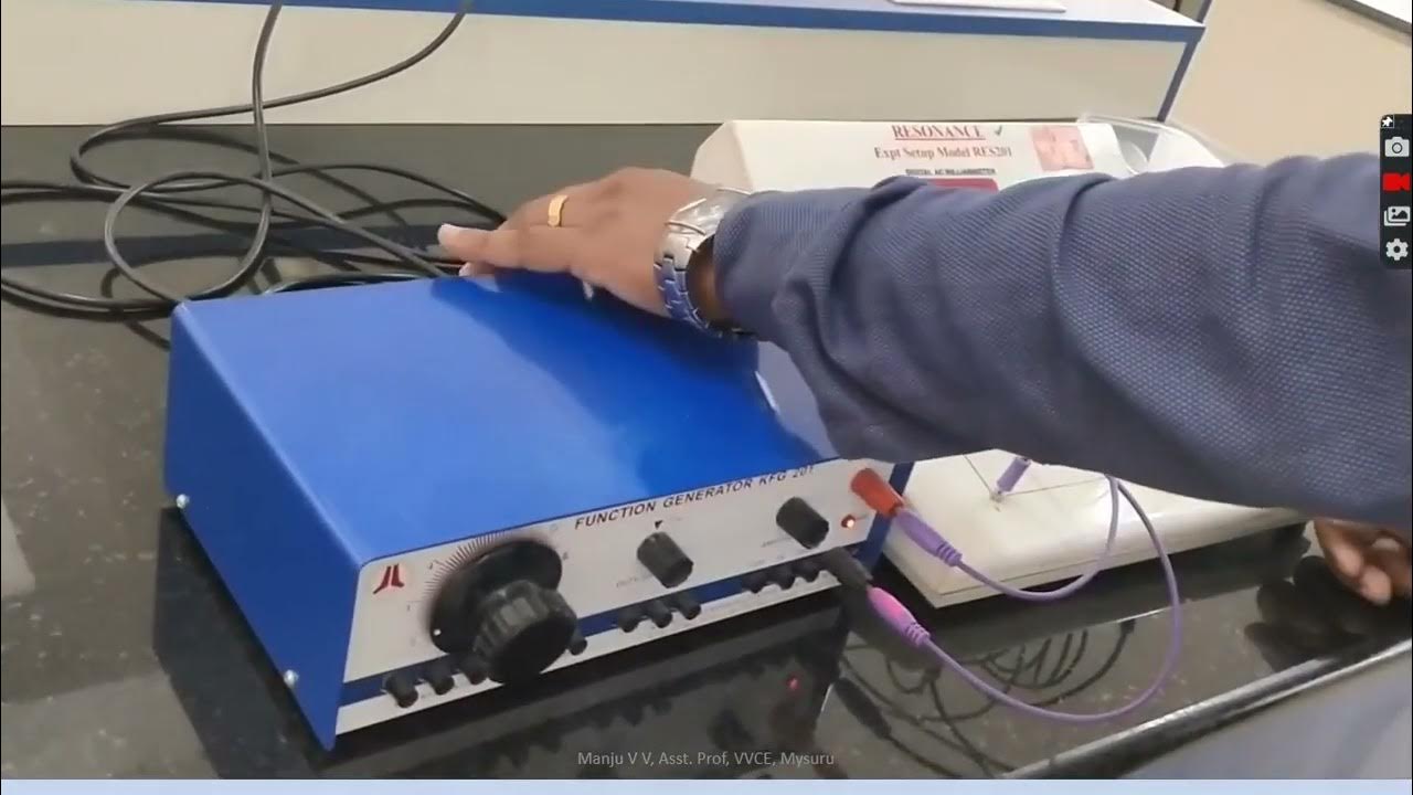 Series and Parallel LCR Circuit Experiment , VTU PHYSICS LAB