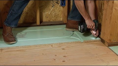 Warmboard-R™️ Radiant Panel Installation