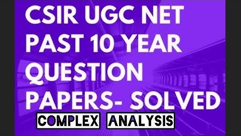 Complex Analysis Full Solution || CSIR NET December 2011 || Mathematics || By SWEETI