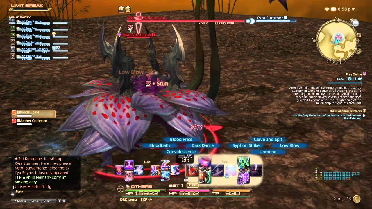 Ffxiv Heavensward Prey Online Proto Ultima F A T E Midgardsormr Server Youtube