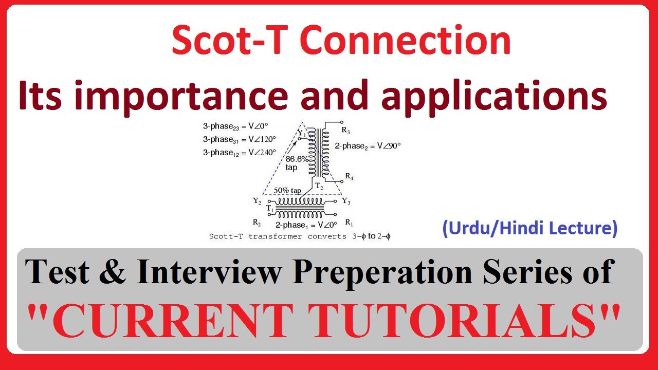 Scot T connection in Three Phase Transformer | Conversion of 3 Phase to ...