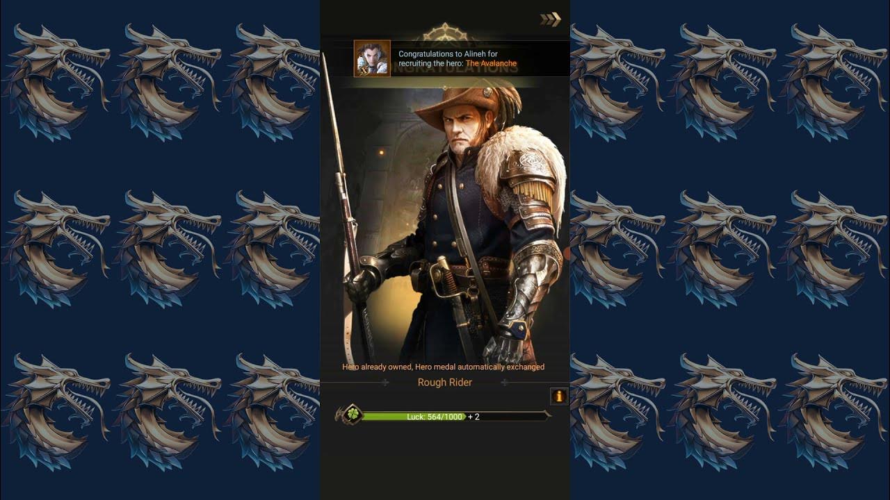 SX2 hero recruitment Rise of Empires Ice And Fire [540 tickets