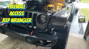 EASIEST Way Through The Firewall On A JEEP WRANGLER