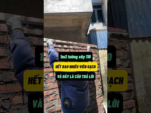 1m2 tường 110 cần bao nhiêu viên gạch? Bí quyết tính toán chính xác và tiết kiệm