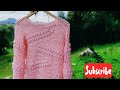 Sweater Rose Peace con espigas a Crochet ( Parte 1 de 2)