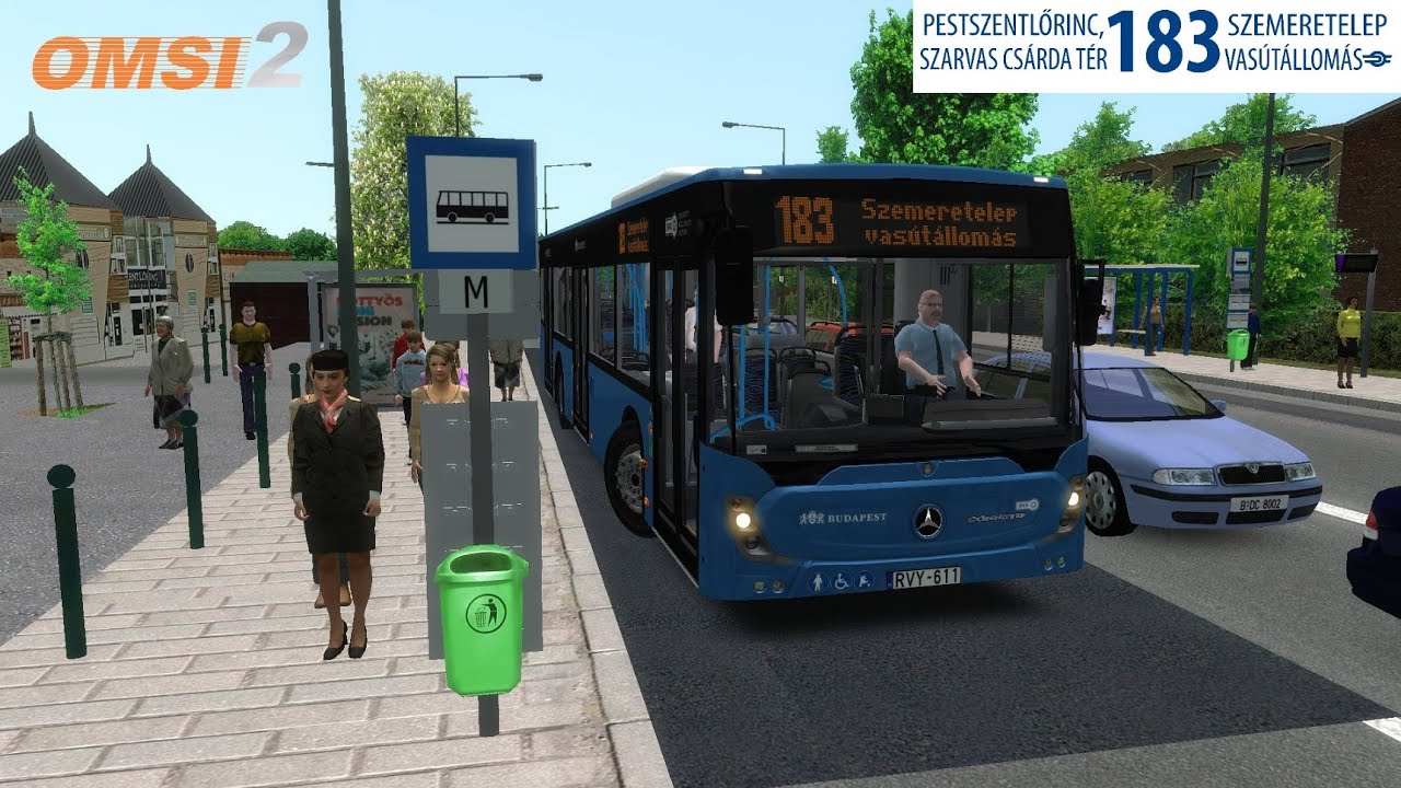 Omsi 2 | Délpest 5.2 | 183 | P.szentlőrinc Szarvas Csárda tér-Szemeretelep vá. | Mercedes Conecto NG