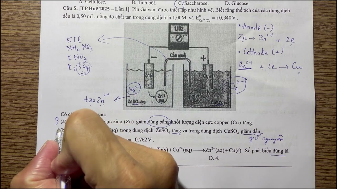 Lang Hai - K12 - Giải Đề Thi Thử Môn Hóa 2025 Sở GDĐT Huế (Thi Thử Lần 8)