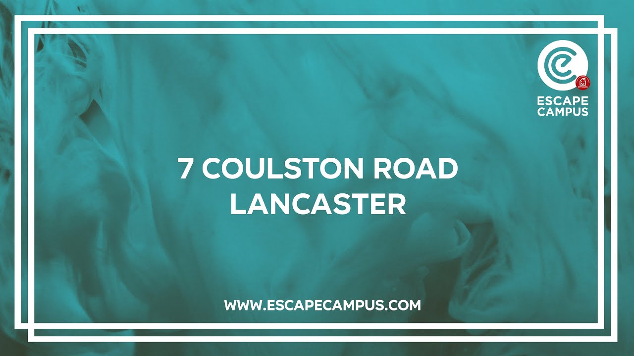 7 Coulston Road, Lancaster. A 4-Bedroom Student House from Escape Campus.
