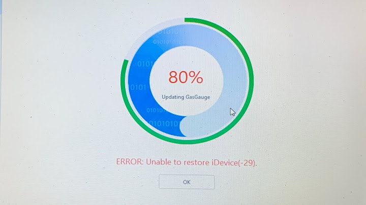 Cách khắc phục lỗi 29 khi restore iphone