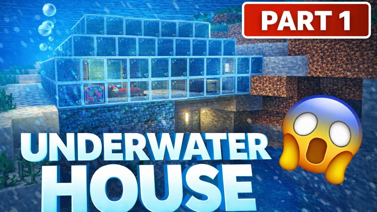 I Built an UNDERWATER + UNDERGROUND House in MINECRAFT Survival 🌊🔨 ...