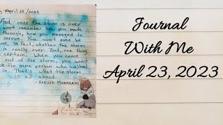 Journal With Me / April 23rd 2023