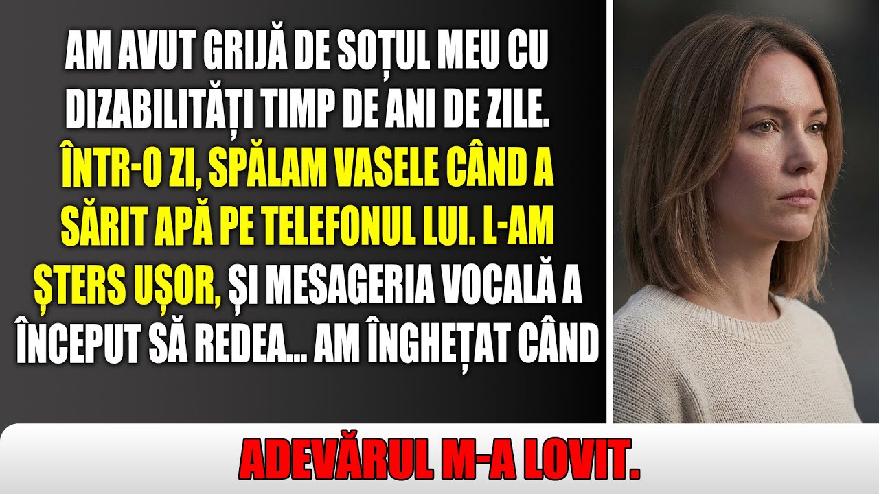 Spălam vasele când apa i-a lovit telefonul soțului - apoi a pornit mesajul vocal. M-am prăbușit...