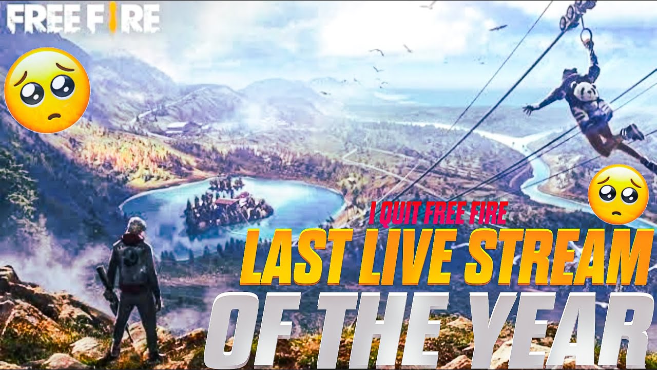 I QUIT FREE FIRE 🔥 😢 LAST LIVE STREAMING OF THE YEAR 😞 