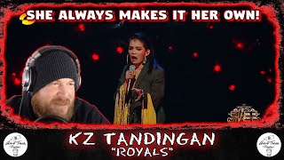 Video thumbnail of "KZ Tandingan 🇵🇭 - Royals (from Singer 2018) | AMERICAN RAPPER REACTION!"