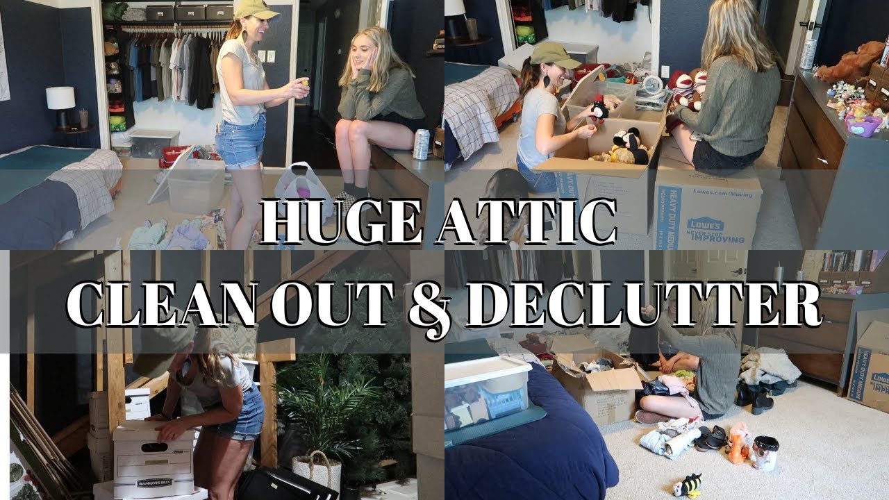 HUGE ATTIC CLEAN OUT & DECLUTTER | Declutter With Me