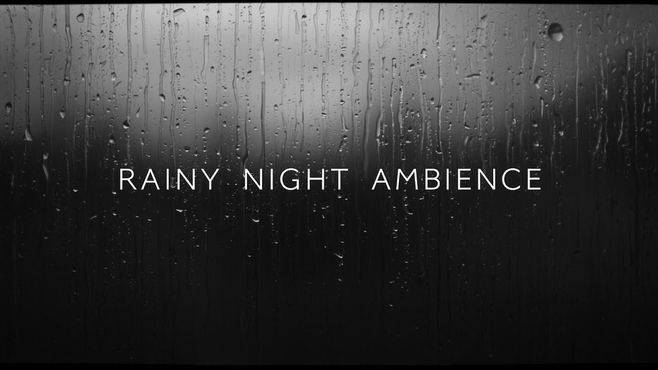 Rainy Night Window Ambience • 1.5Hr Calming Piano