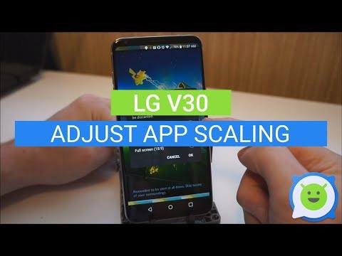 LG V30: How to adjust App Scaling