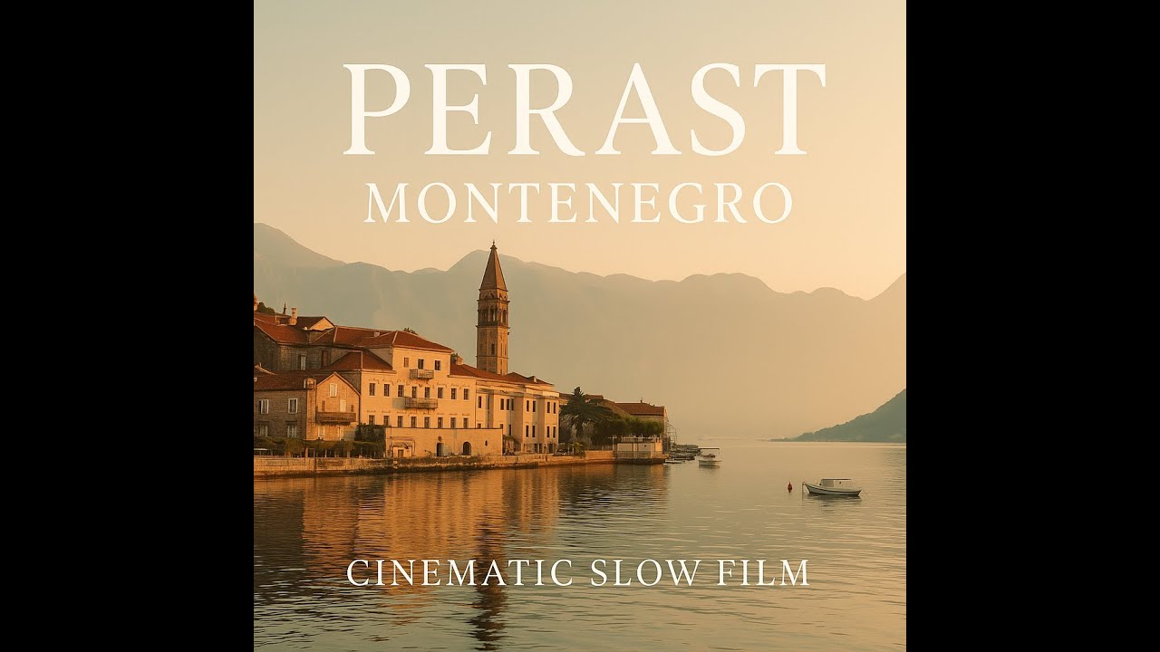 Perast Montenegro 4K – Calm Cinematic Travel Film With Ambient Sound | Slow Aerial & Handheld Edit
