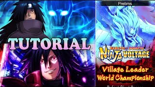 Lvl.90 Village Leader World Champion TUTORIAL & Walkthrough SS RANK🔥| Madara (Uchiha)【NxB NV(忍ボル)】