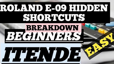 Demonstrating Roland E-09 Shortcuts With Most Used Tones||How to play itende style tutorial