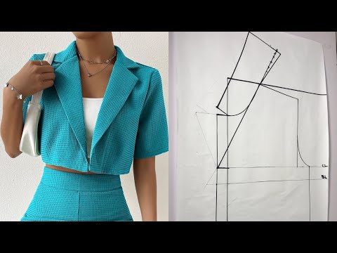 BB Large collar wrap jacket setup❤︎ SEW WITH ME | Friday Pattern Company Ilford Jacket & Lining