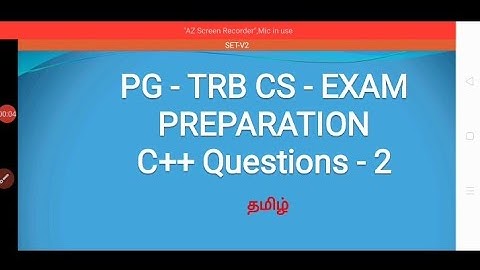 PG TRB CS - C++                QUESTIONS - 2