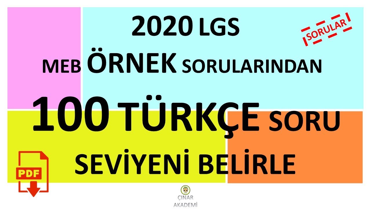 Lgs Yazim Kurallari Cikmis Sorular Turkce Lgs Teog Youtube