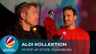 Schlange stehen für Discounter-Mode: Aldi Pop-up-Store in Hamburg