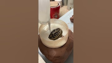 Making a plaster mold Part #1 #pottery #ceramics #clay #plaster