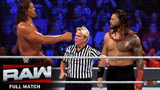 Roman Reigns Stands Face - To - Face With The Great Khali Raw 2025