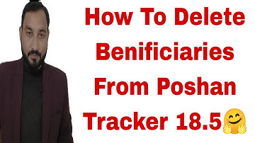 How to delete beneficiary from Poshan Tracker 18.5...🤗