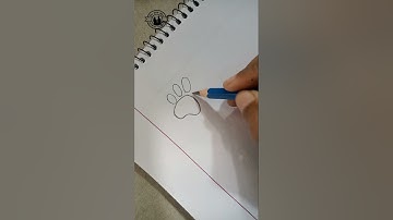 Drawing cat paw...#drawinv #catpaw #shorts