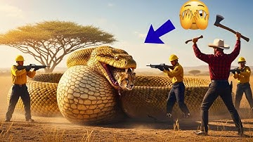 Brave Heroes Rescue a Mother Leopard From a Deadly Giant Python 🐆🐍