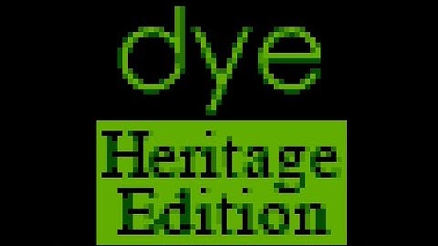 ATARI XL / XE += dye - Heritage Edition += NEW GAME 2022
