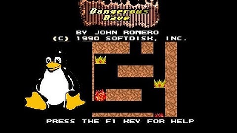 Play DANGEROUS DAVE and other DOS games in Linux