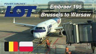 The LOT Polish Airlines Experience: Embraer 195 Economy from Brussels to Warsaw