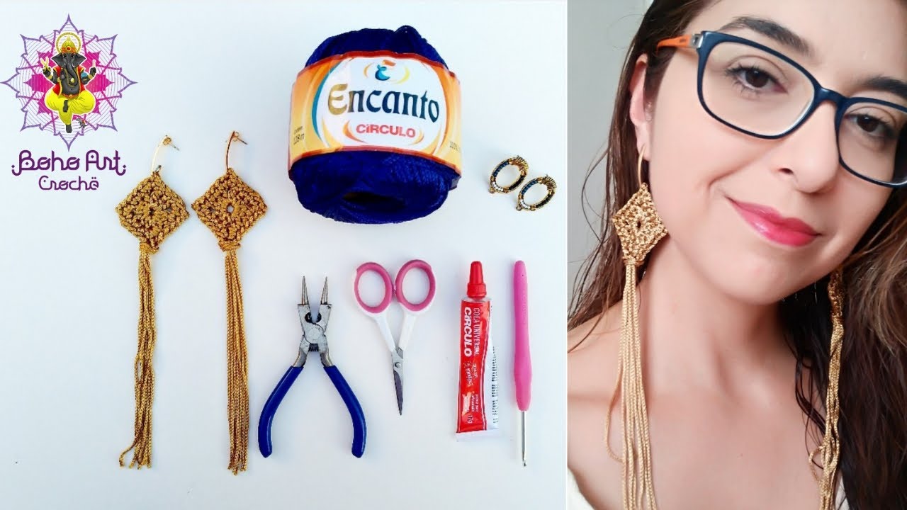 Passo a Passo de Brinco de Crochê