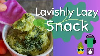 🥑 A Lavishly Lazy Snack of Red Cabbage Chips w/Cauli-Broccomoli