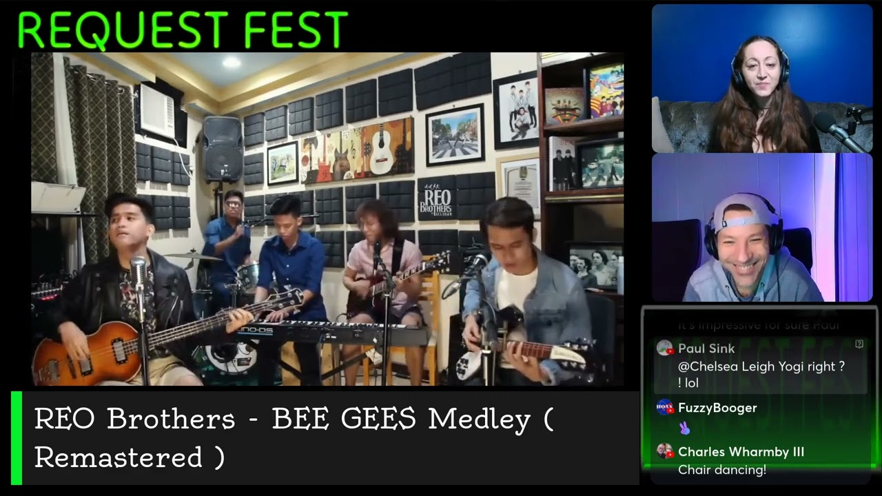 REO Brothers - BEE GEES Medley ( Remastered ) REACTION FROM REQUEST FEST 37