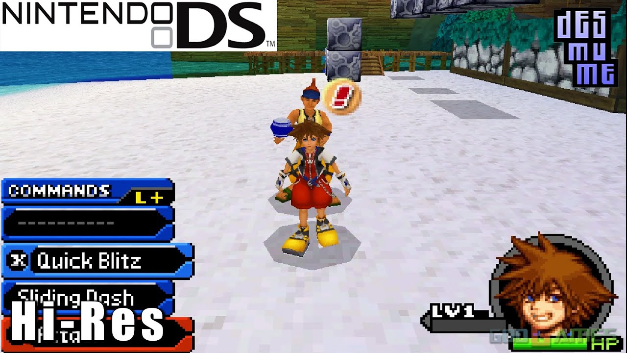 Kingdom Hearts Re Coded Nintendo Ds Gameplay High Resolution Desmume Youtube