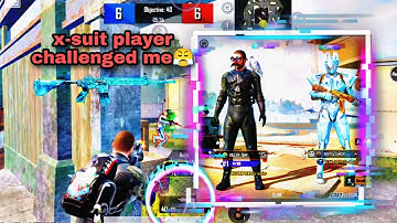 x suit player challenge me 🥵 1v1 tdm 😳 pubg bgmi video ☺