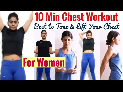 10 Min Chest Workout Routine for Women