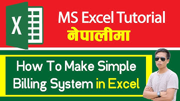 How To Make Simple Billing System Using Excel in Nepali | Excel for beginner | Excel Tutorial